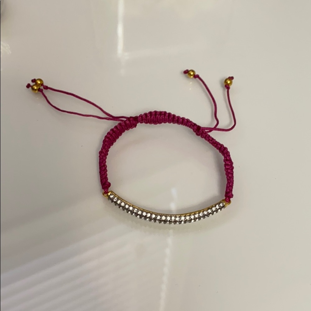 Juicy Couture Gold Pave Bar Bracelet